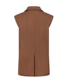 Dames gilet bruin
