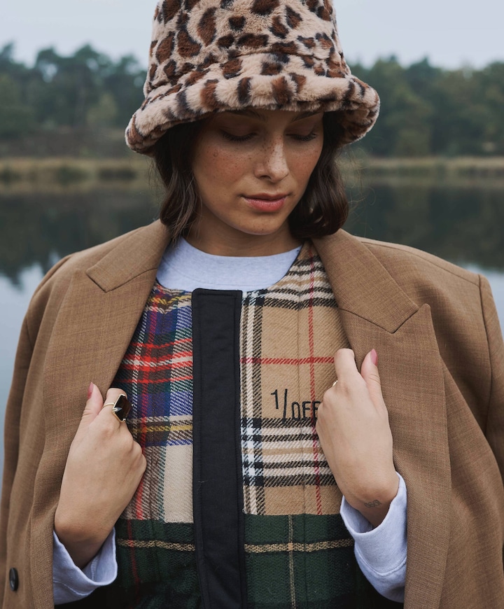 Dames hoofdaccessoire bruin