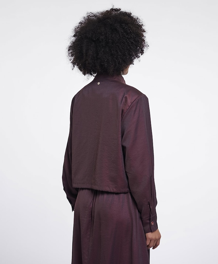 Dames jas bordeaux