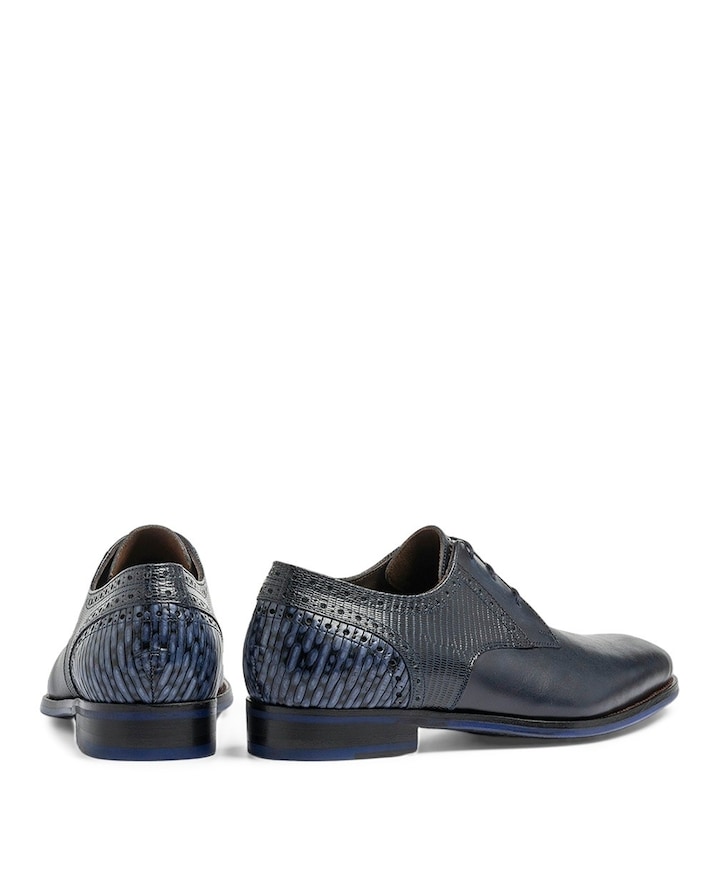 heren veterschoenen blauw