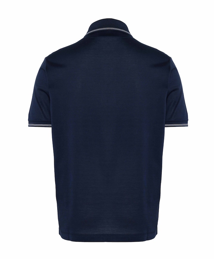 Heren polo blauw