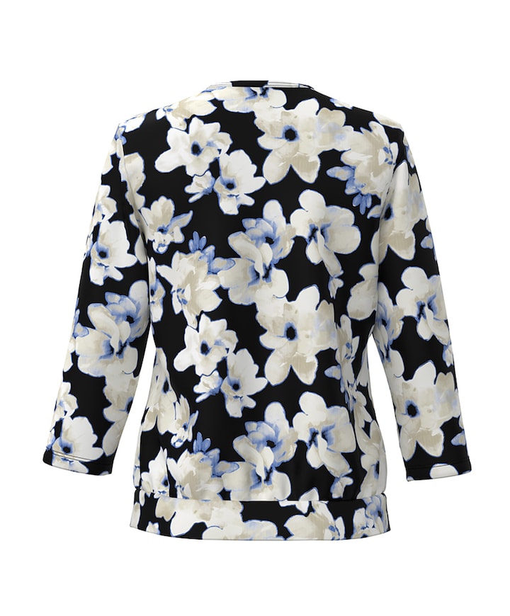 Dames longsleeve blauw