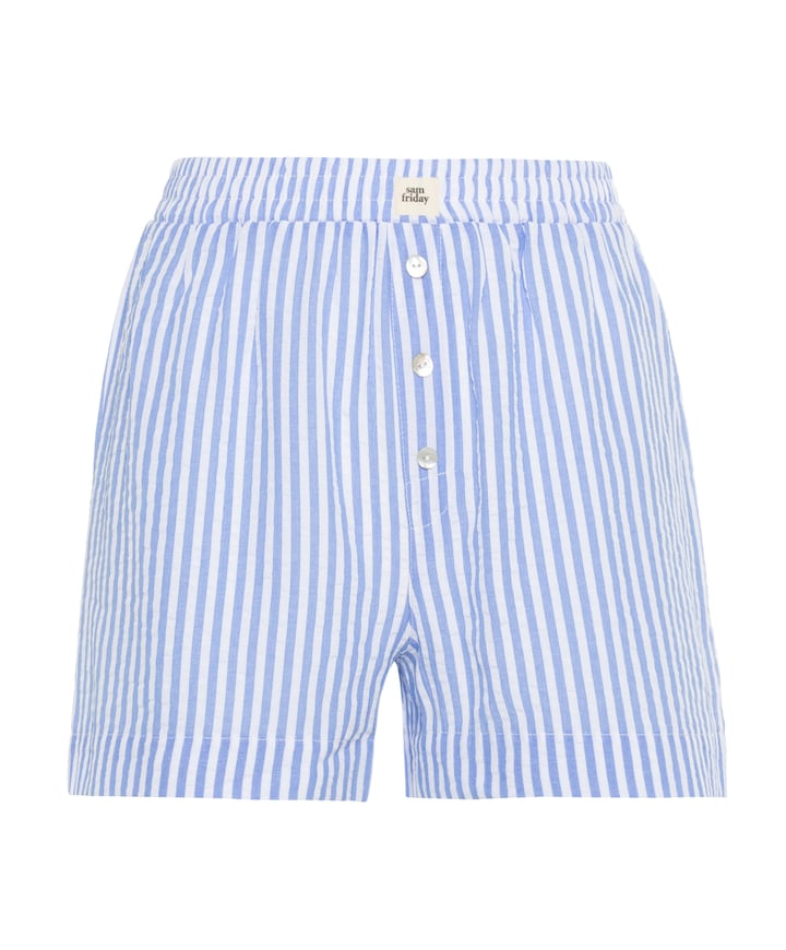 Dames pyjamashort blauw