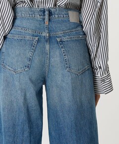 Flung dames broek blauw