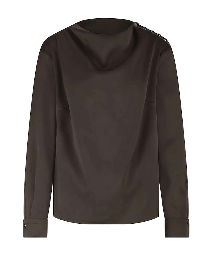 Dames blouse bruin