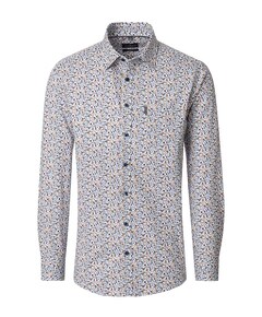 Heren overhemd lange mouw ecru