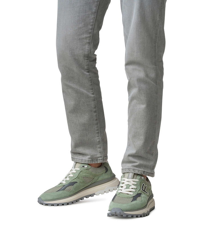 heren sneakers groen