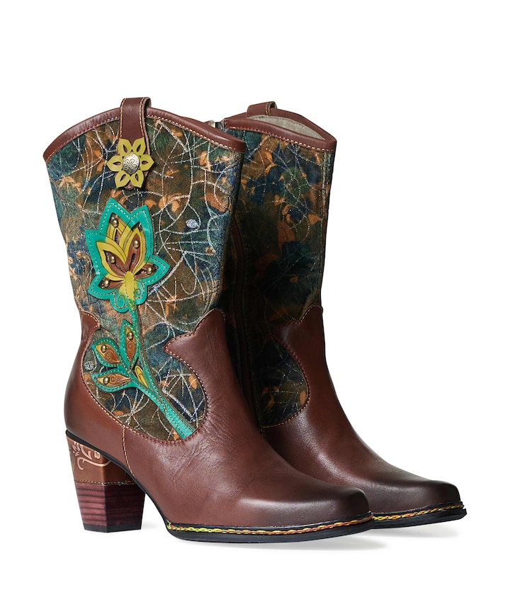 dames westernlaarzen rood