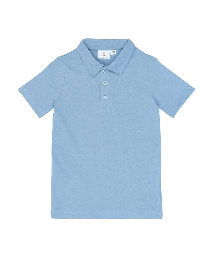 Jongens polo blauw