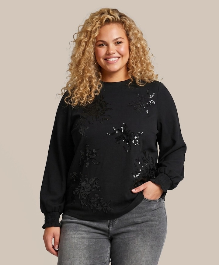 Dames sweater zwart