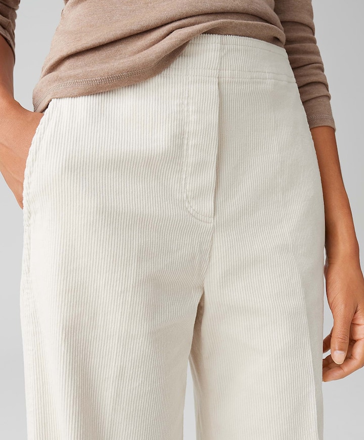 Mileni cargo dames broek ecru