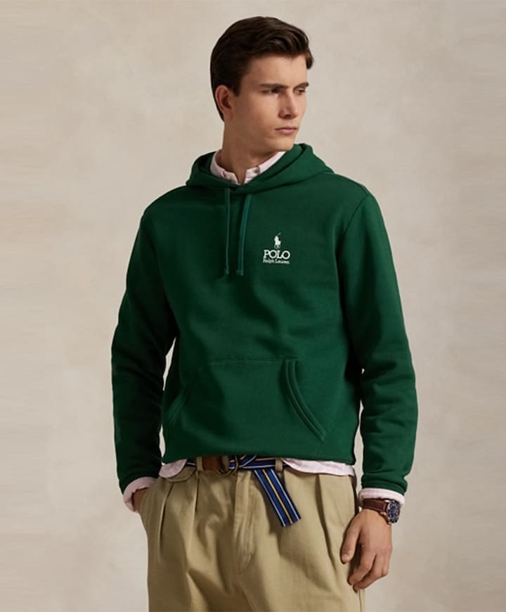 Heren hoodie groen