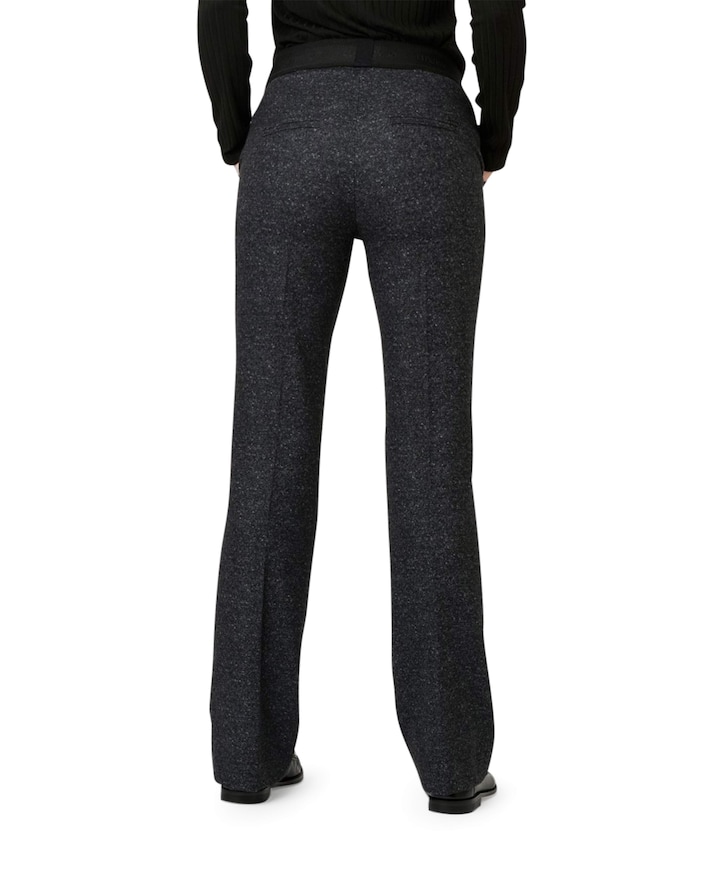 Jenny Flared Luxury dames broek grijs