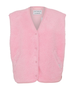 Dames gilet roze