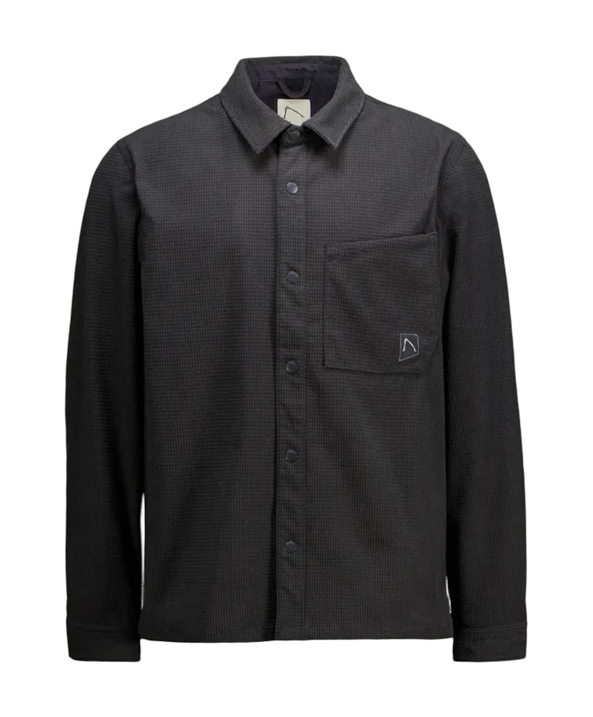 Heren overshirt grijs