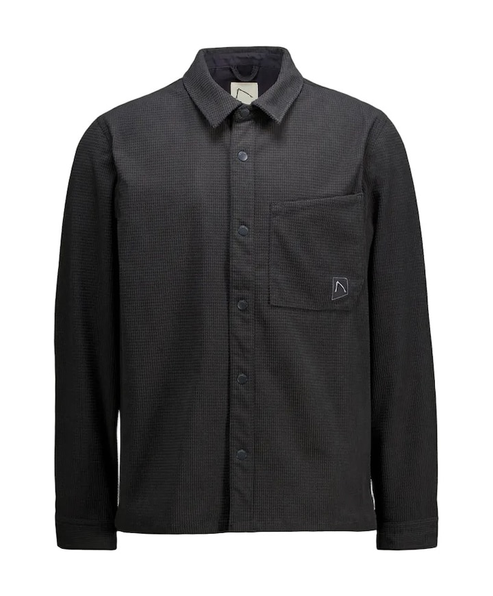 Heren overshirt grijs