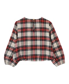 Meisjes blouse lange mouw rood