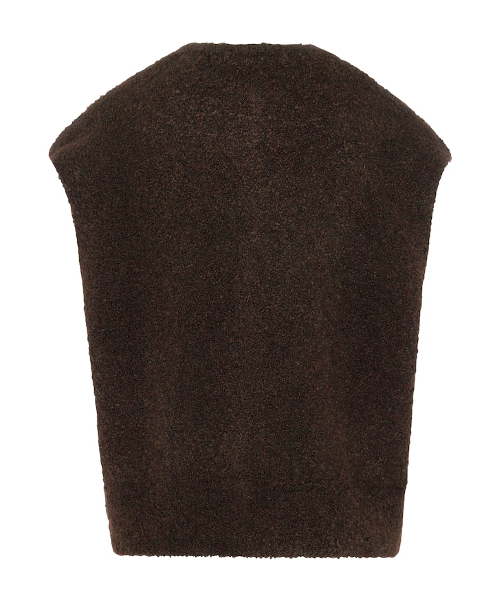 Dames gilet bruin