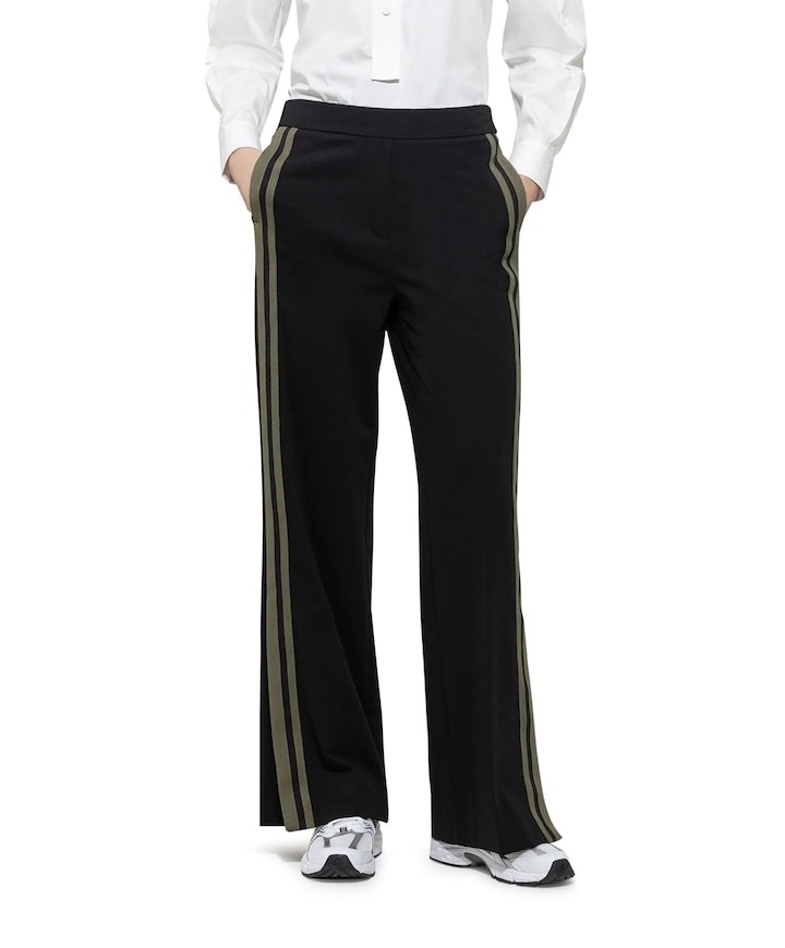 Wideleg Punto-Milano broek zwart