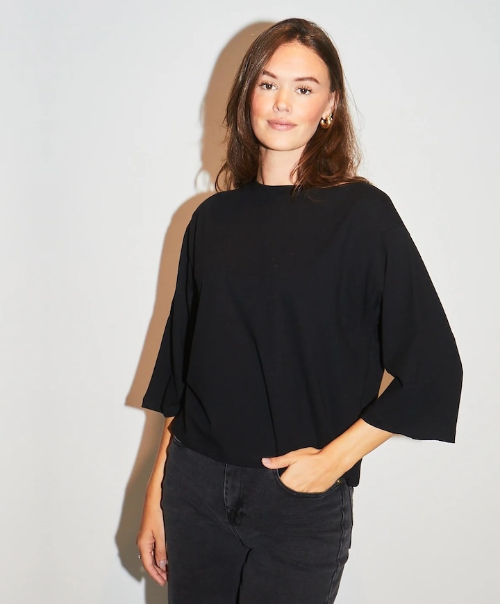 Dames longsleeve zwart