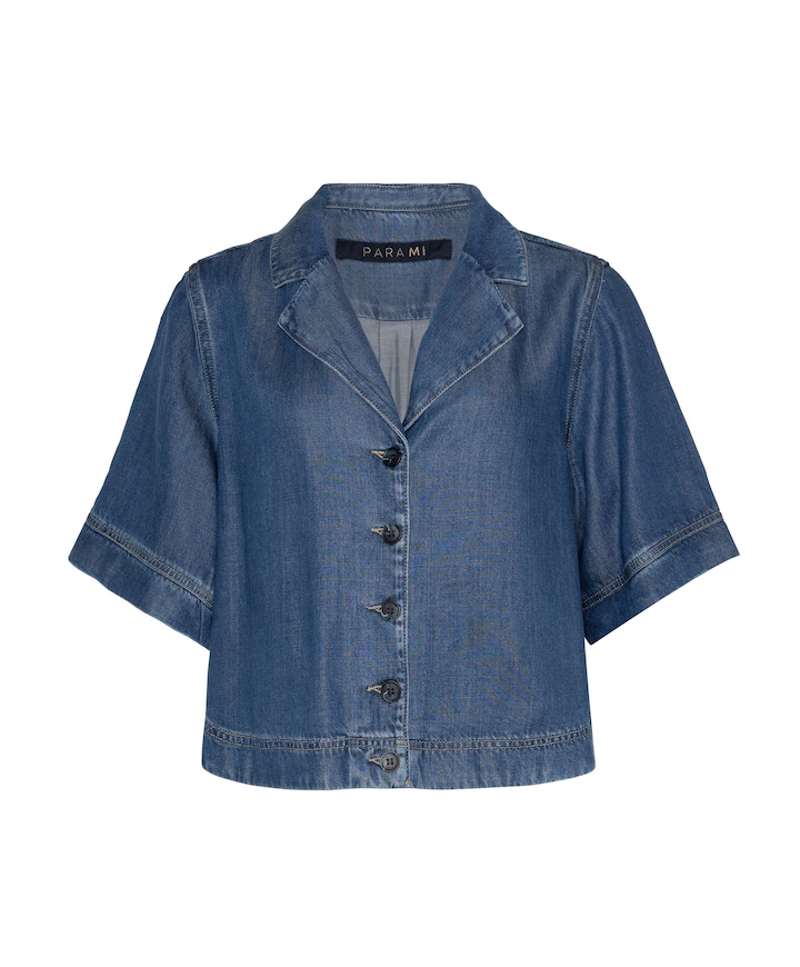 Dames blouse blauw