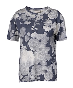 Dames pyjamatop blauw