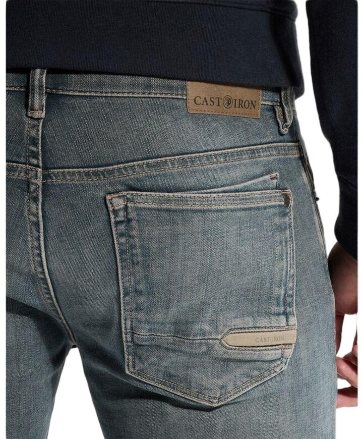SHIFTBACK TAPERED NIGHT COAL BLACK heren jeans groen