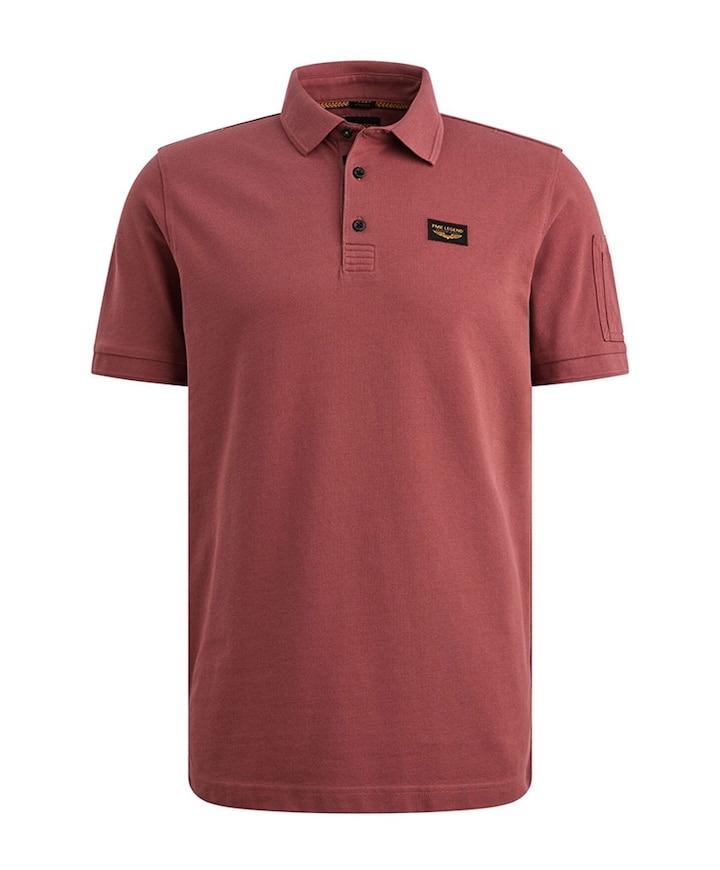 Heren polo bordeaux