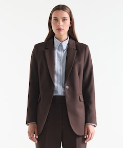 Dames blazer bruin
