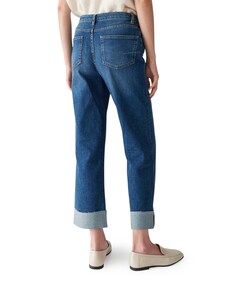 Lani turn up dames jeans blauw