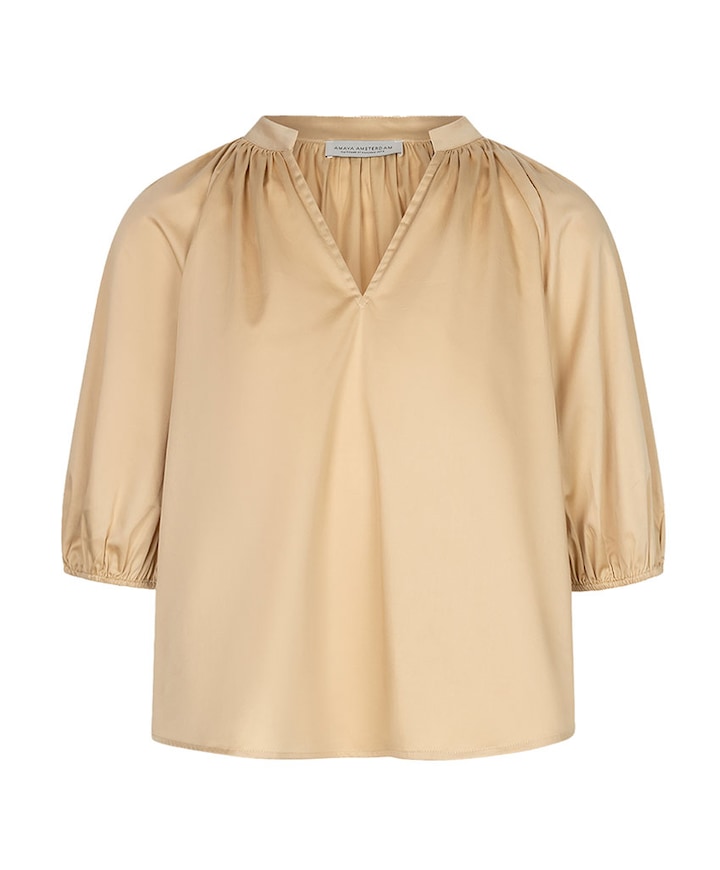 Dames blouse beige