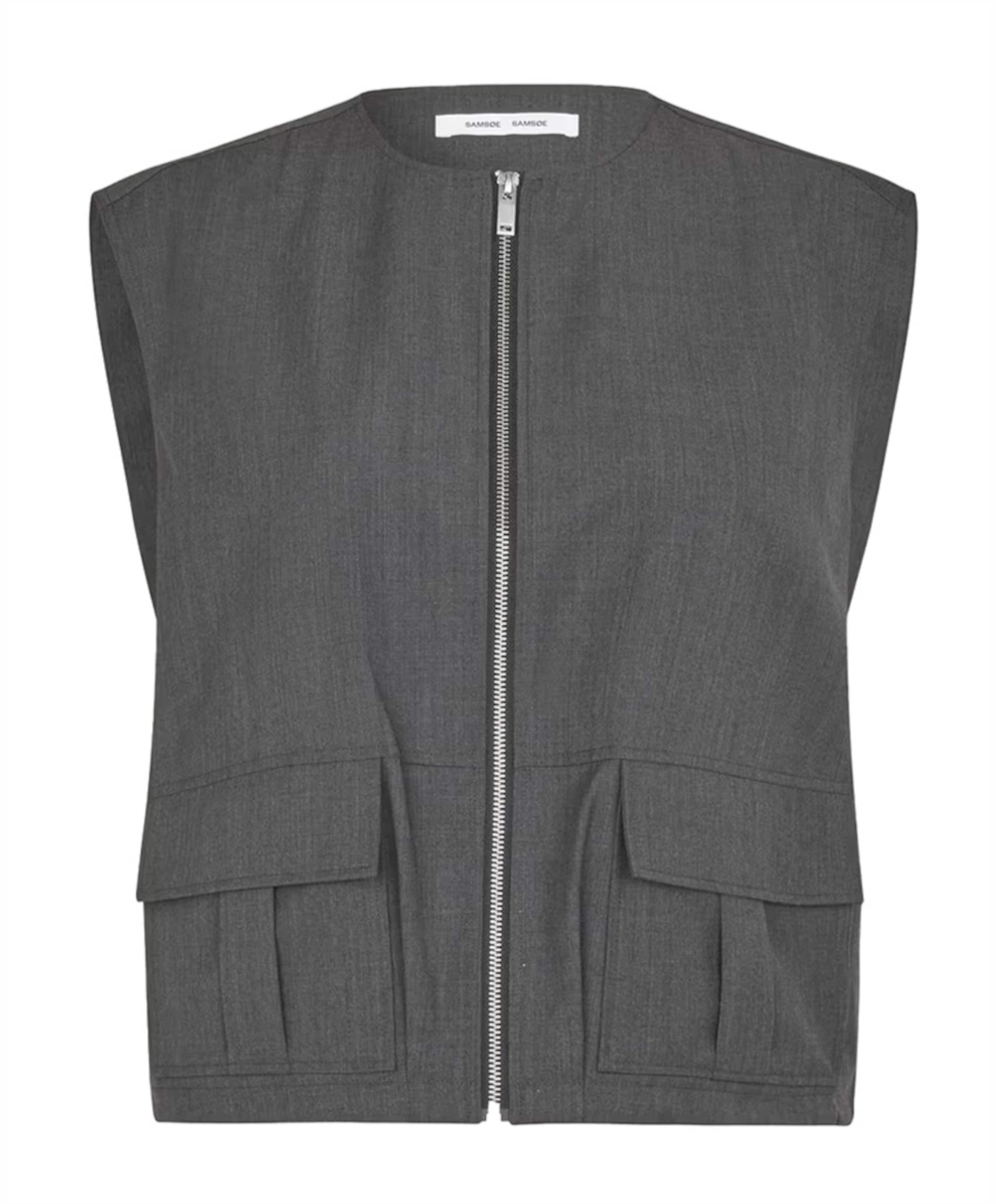 Dames gilet grijs