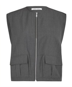 Dames gilet grijs