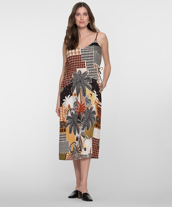 Dames jurk multicolor