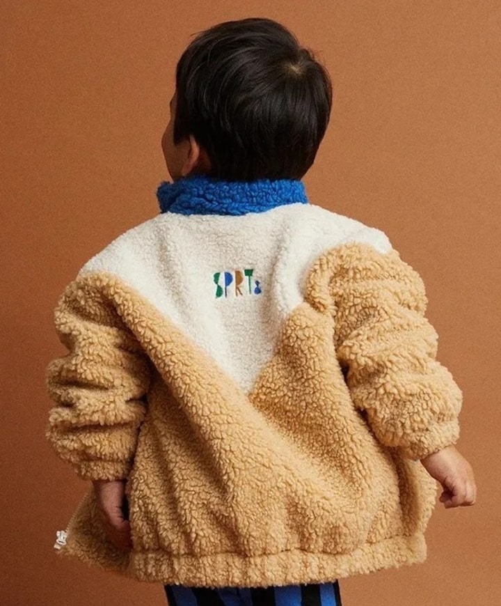 Jongens jas beige