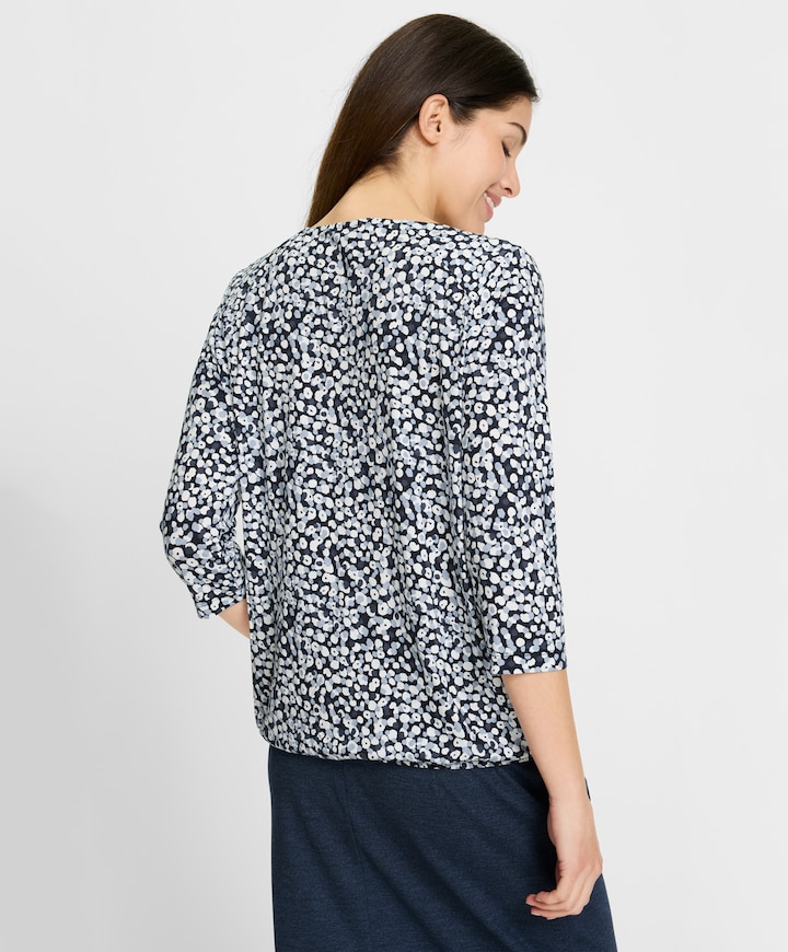 Dames longsleeve blauw