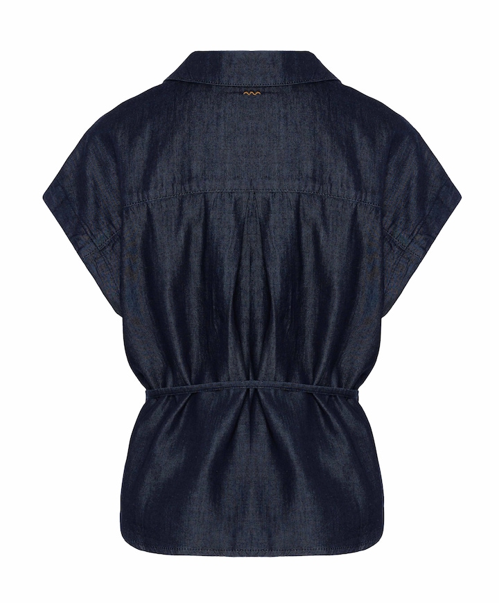 Dames blouse blauw