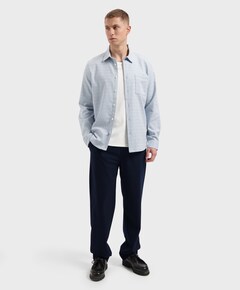 Heren overshirt blauw