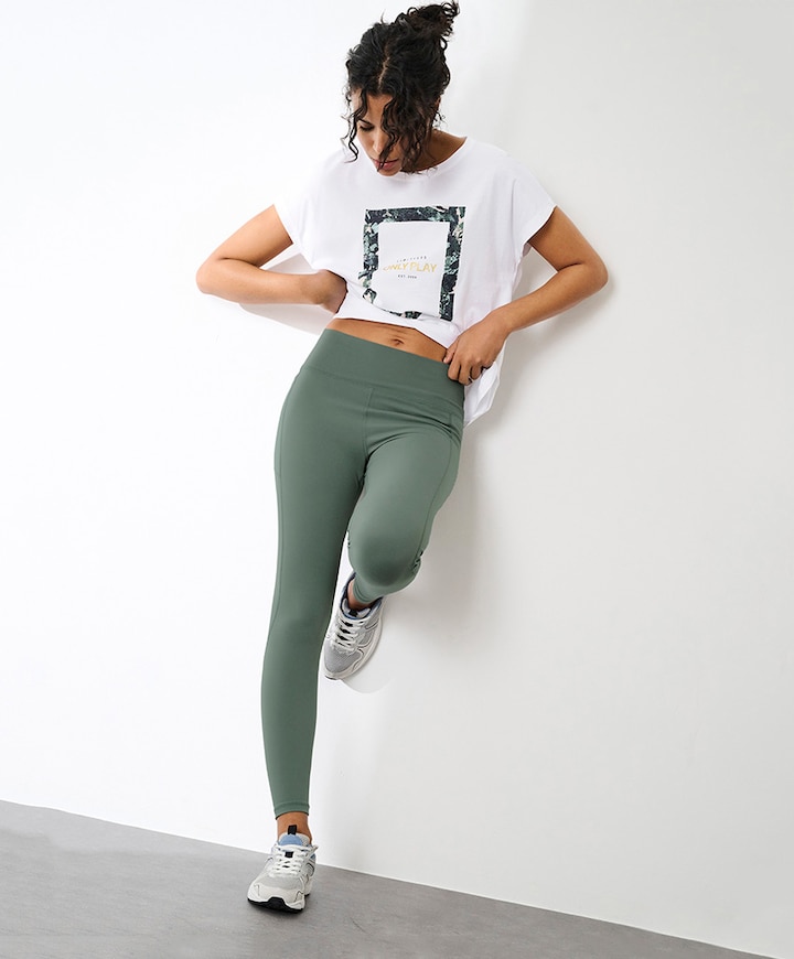 ONPJAM-2-FONT HW PCK dames tight groen