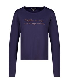 Dames longsleeve blauw