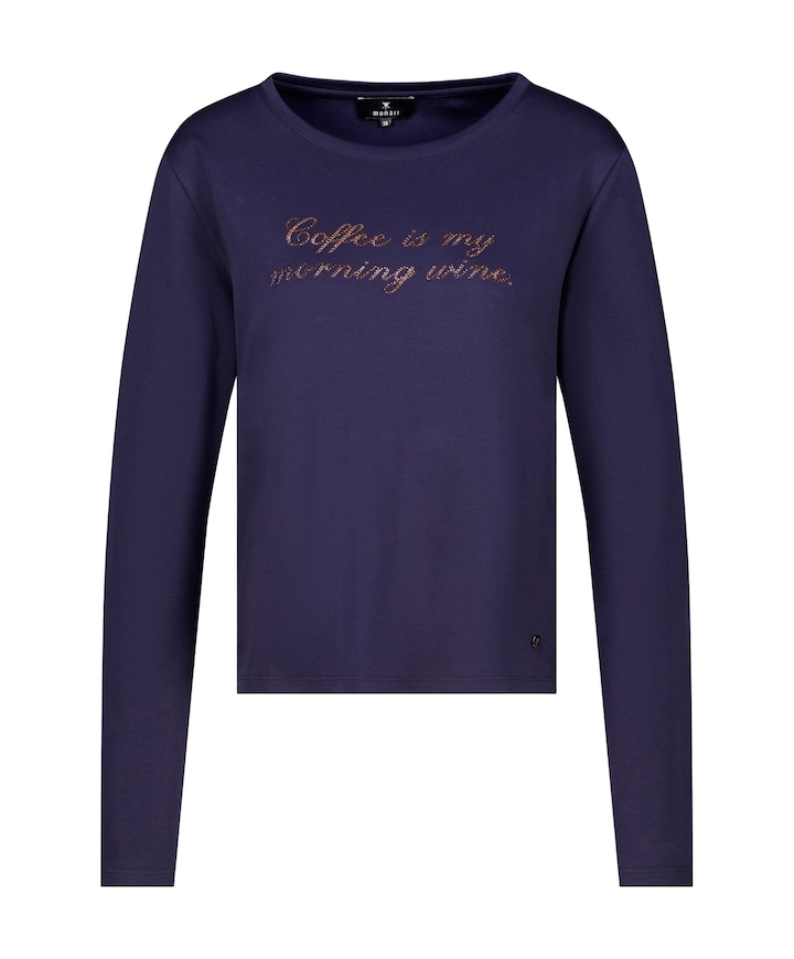 Dames longsleeve blauw