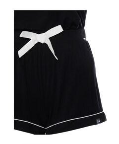 Dames shortama zwart