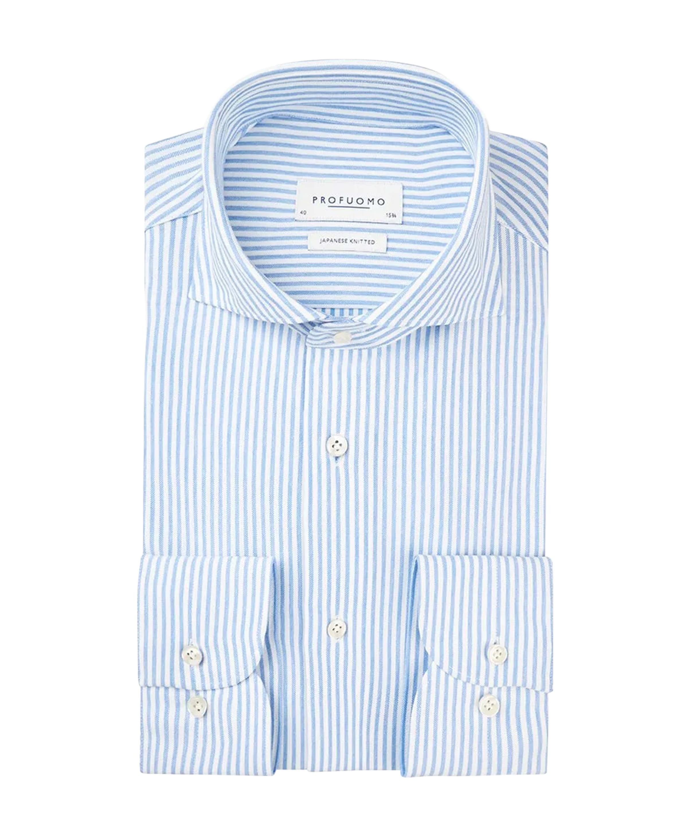 Overhemd lange mouw blauw