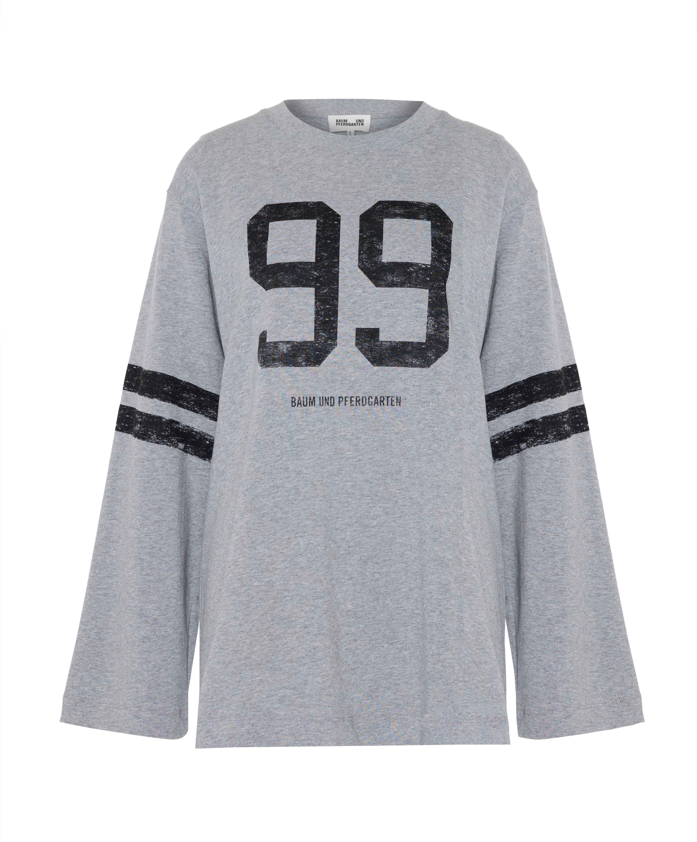 Dames longsleeve grijs