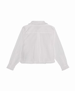 Meisjes blouse lange mouw wit