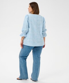 Dames blouse blauw