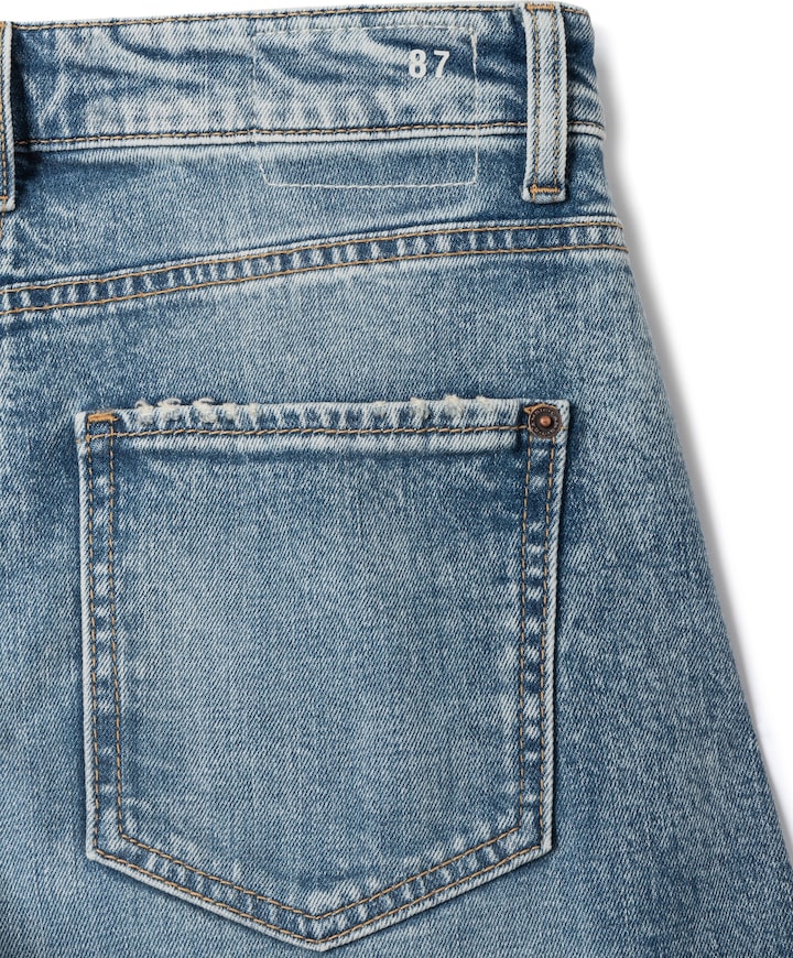 Baggy twisted dames jeans blauw