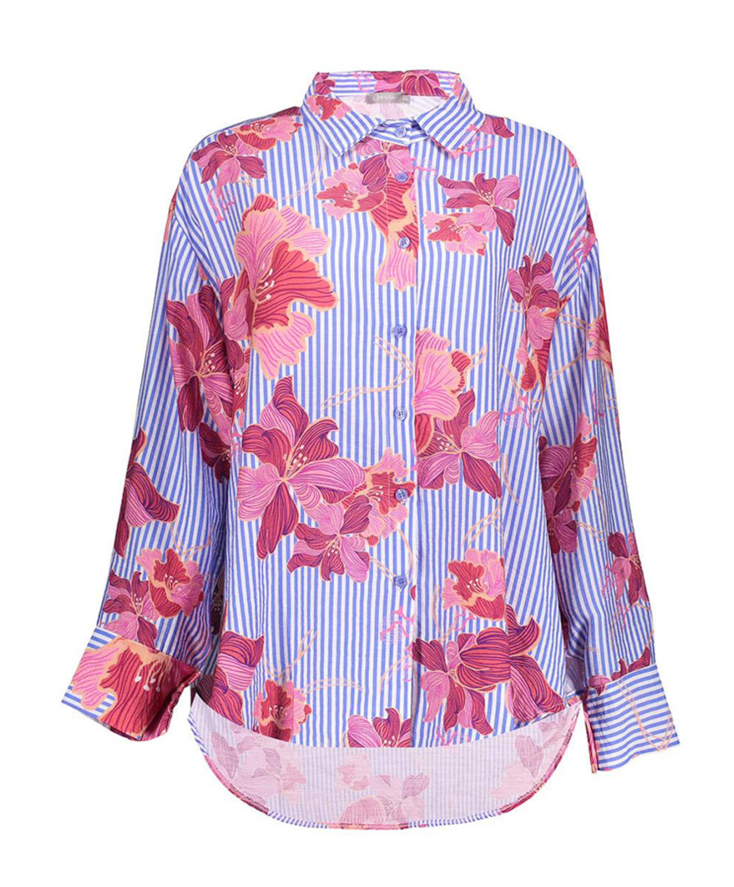 Dames blouse blauw