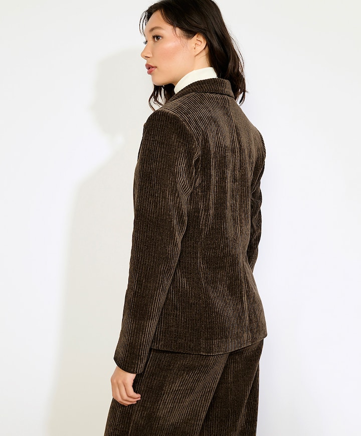 Dames blazer bruin
