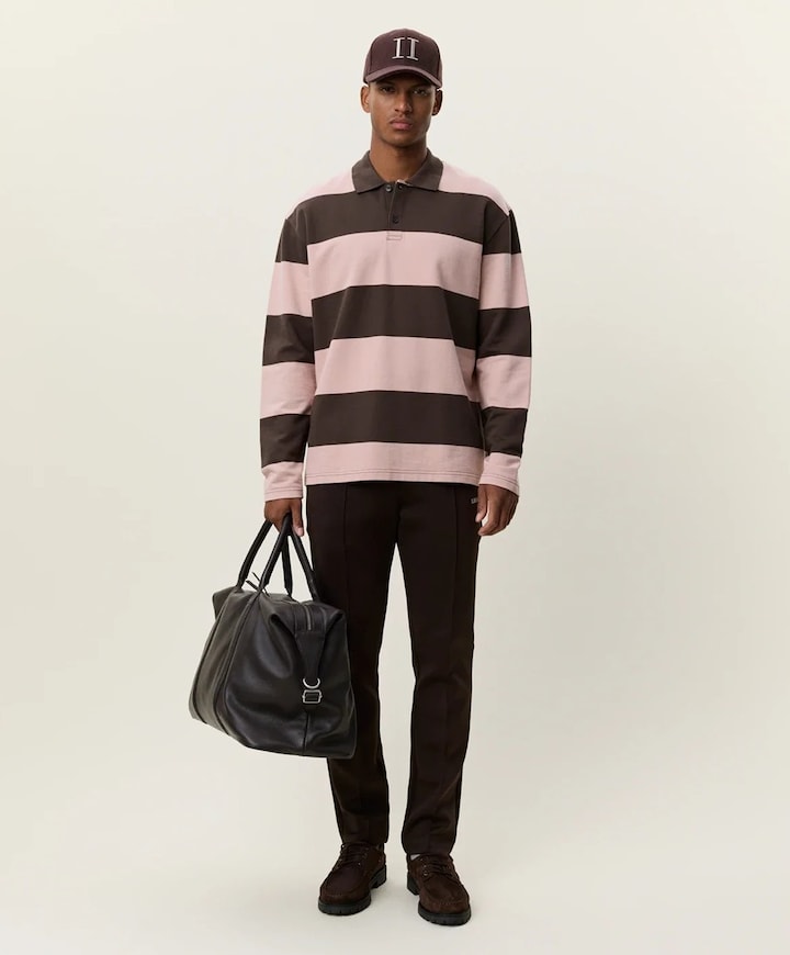 Heren polo bruin